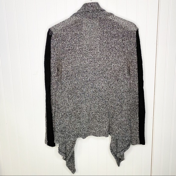 CHARMING CHARLIE Marled Draped Open Front Cardigan Sweater S - Picture 5 of 11